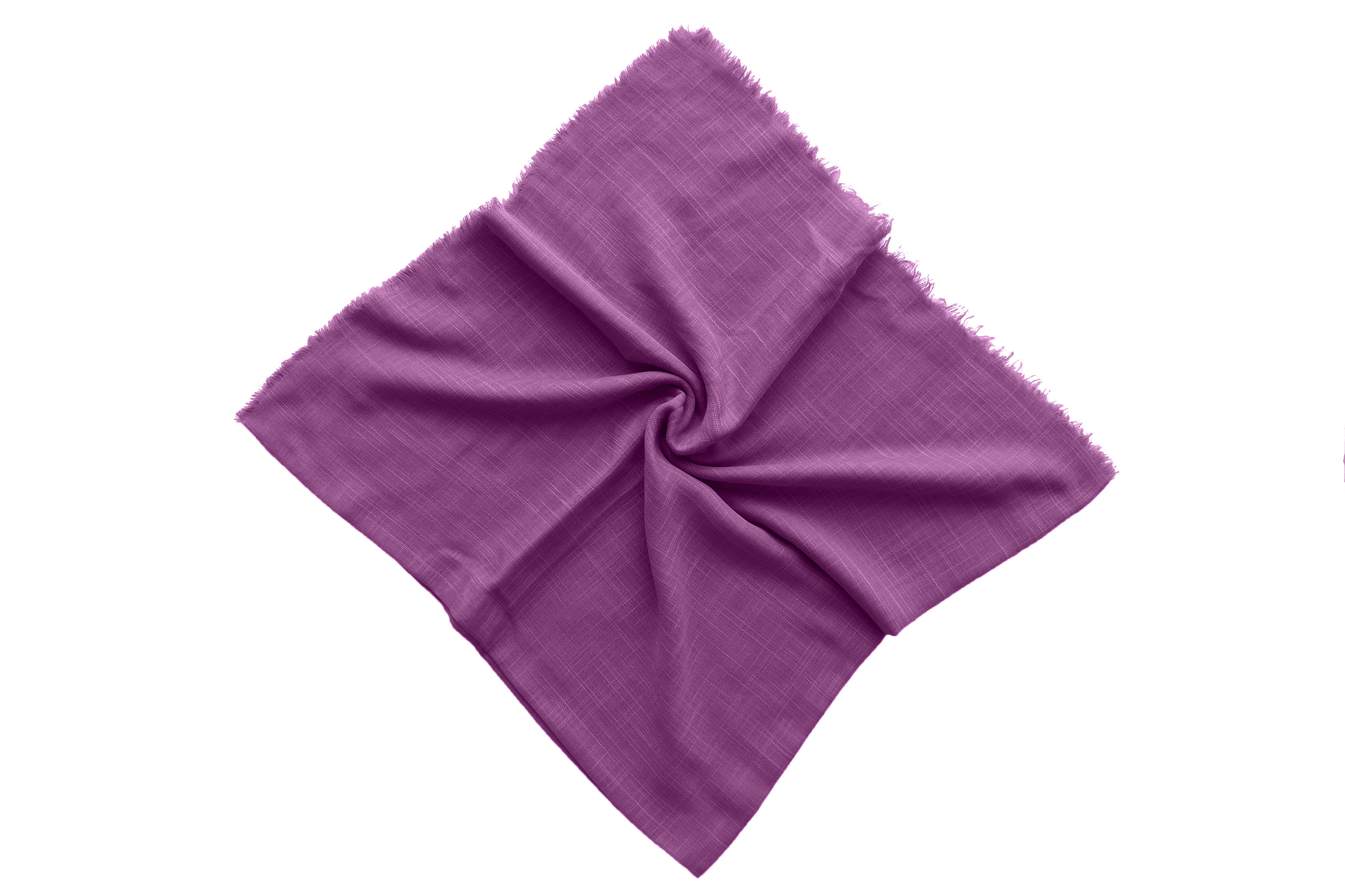 Square Scarf Solid Cotton - Bright Violet