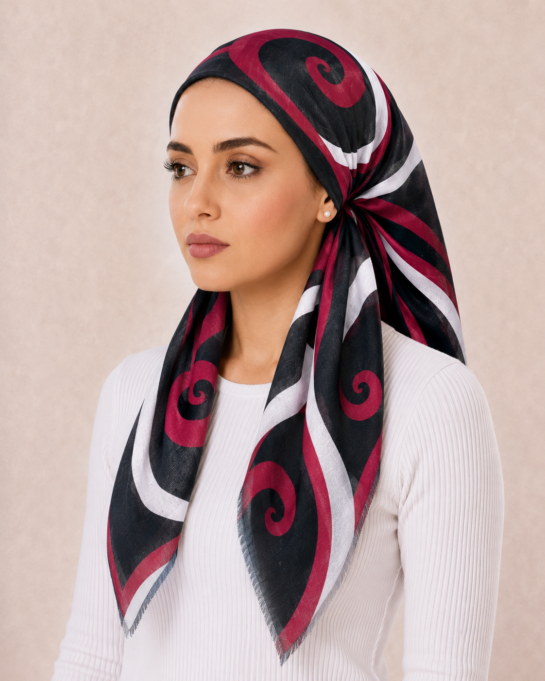 PreTie Shimmer Swirl - Rosewood