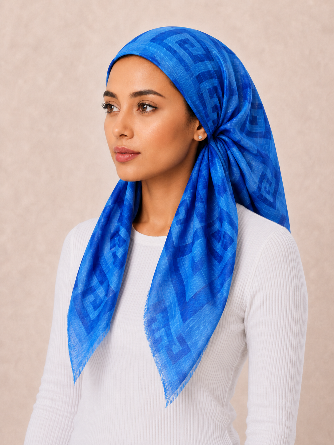 PreTie Tonal Geometric - Vivid Blue