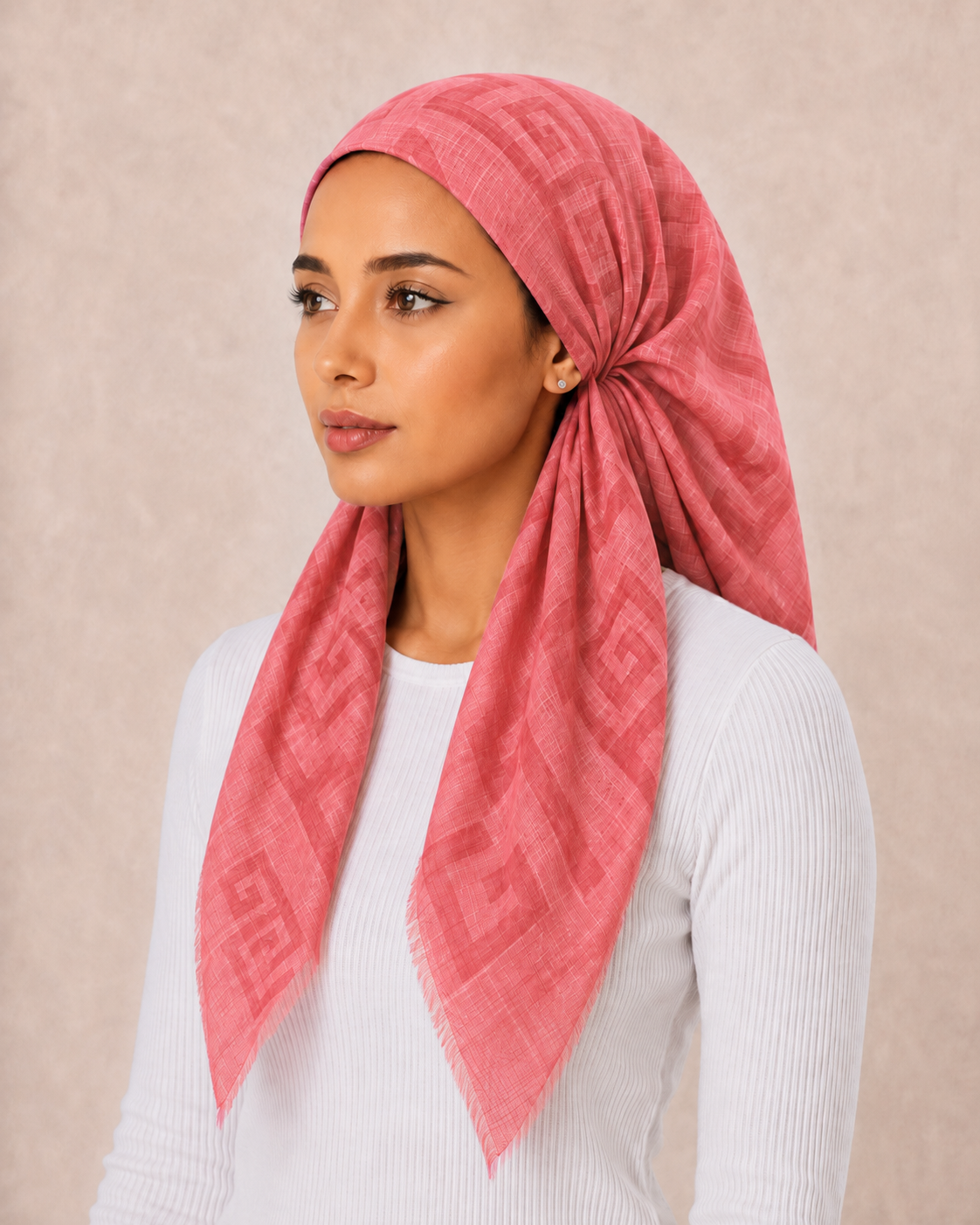 PreTie Tonal Geometric - Vibrant Pink