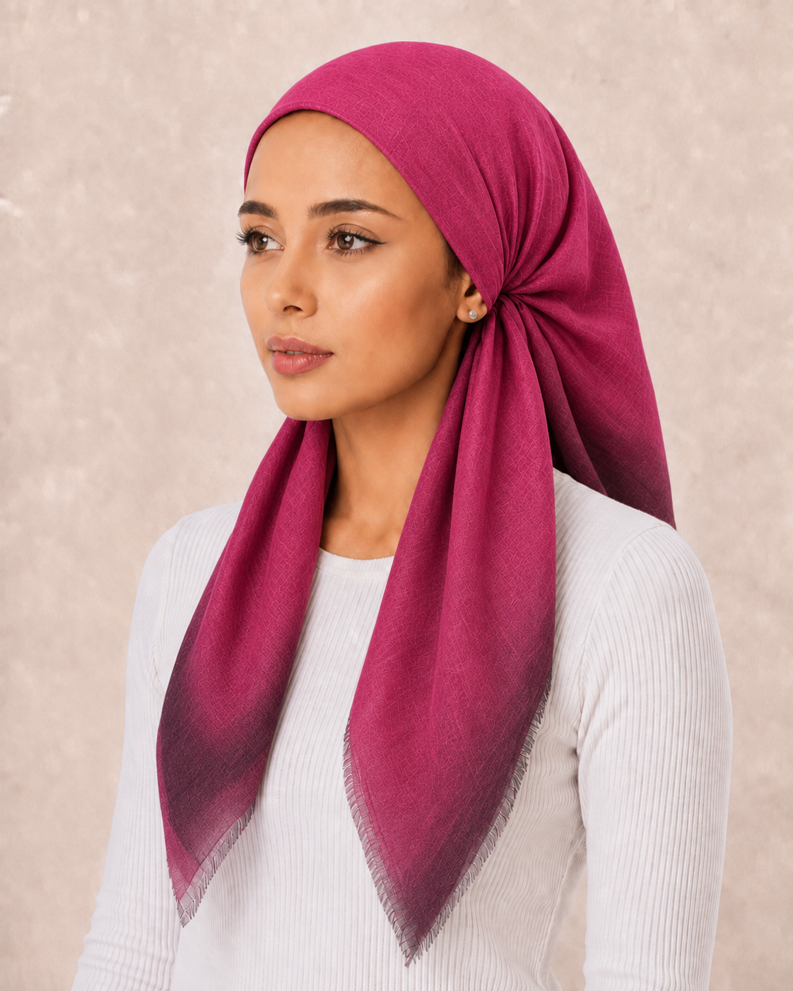 PreTie Dark Gradient Border - Majenta Pink