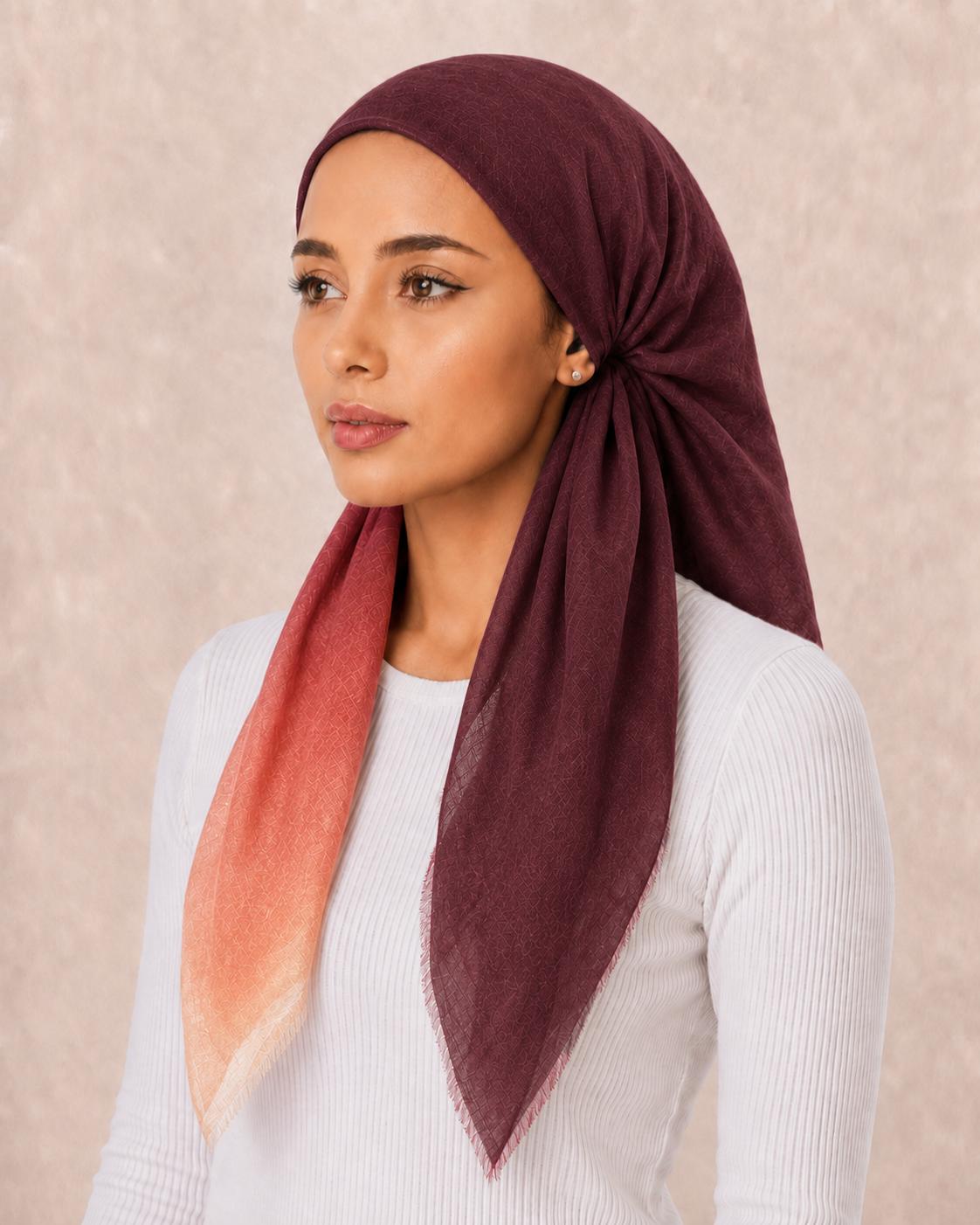 PreTie Two-Tone Gradient - Burgundy*Rose