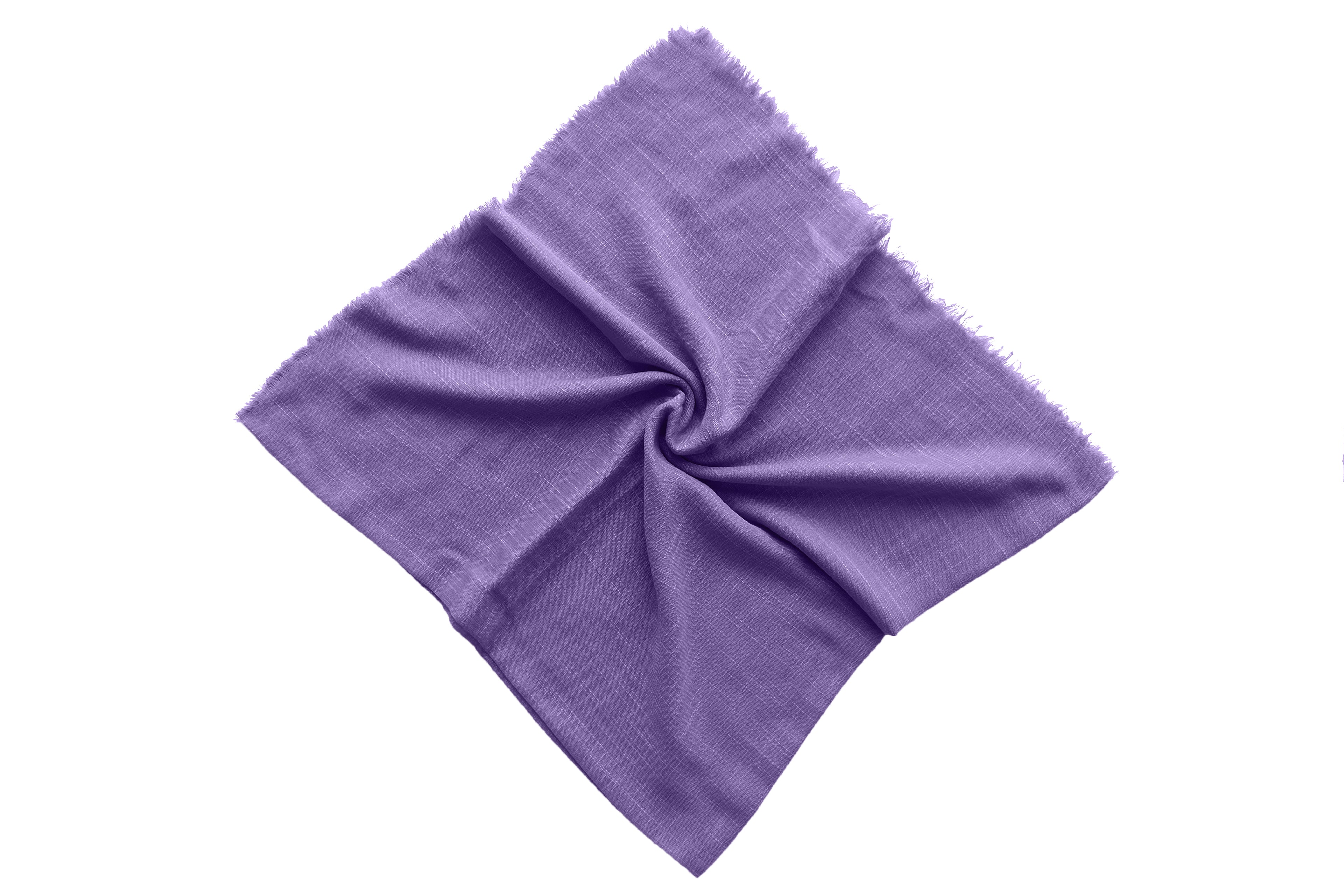Square Scarf Solid Cotton - Deep Violet