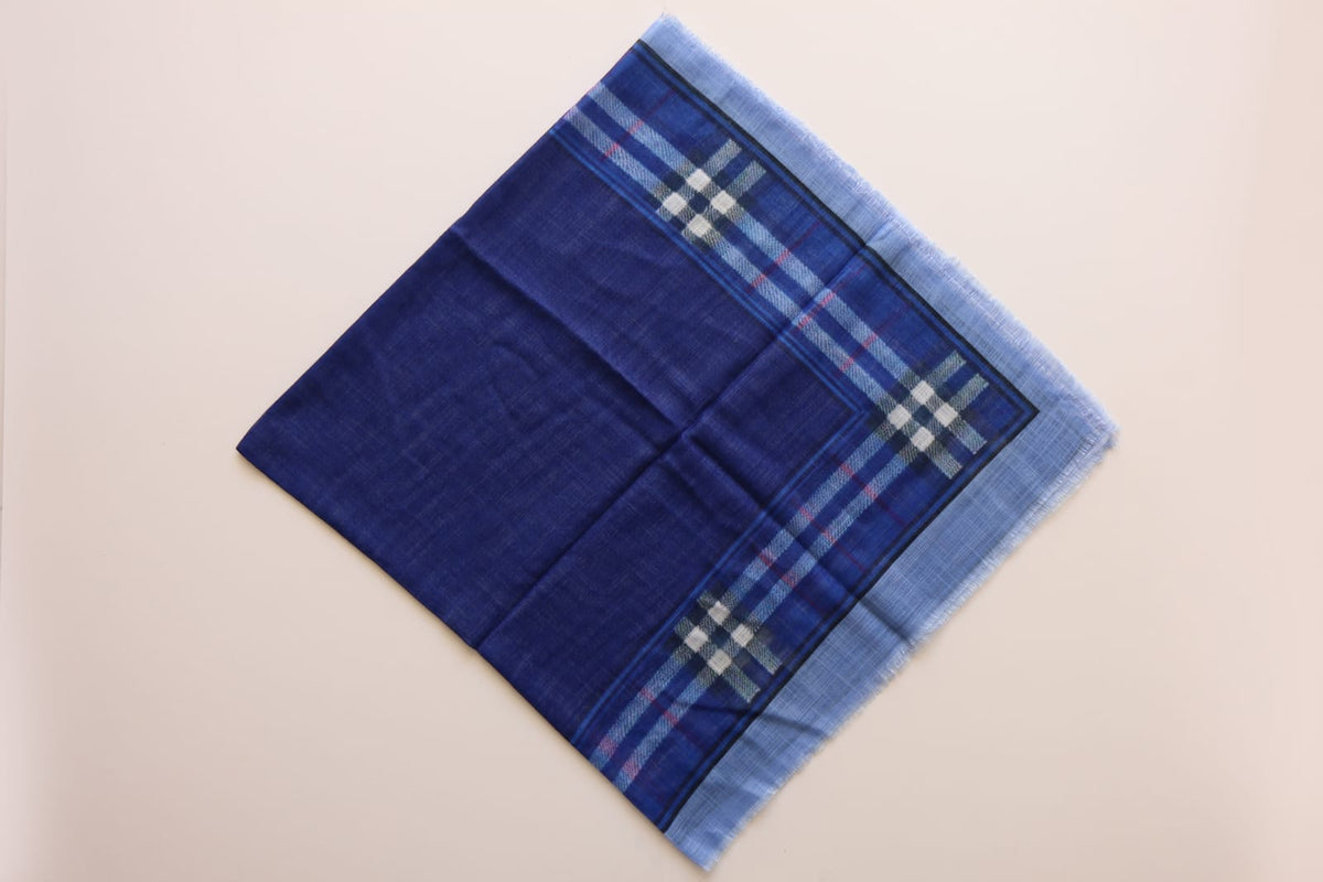 PreTie Traditional Plaid Border - Classic Cobalt