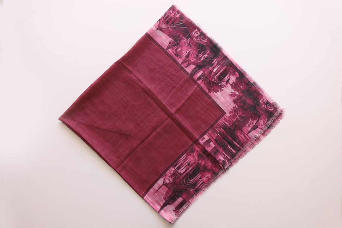 PreTie Cityscape Border - Berry