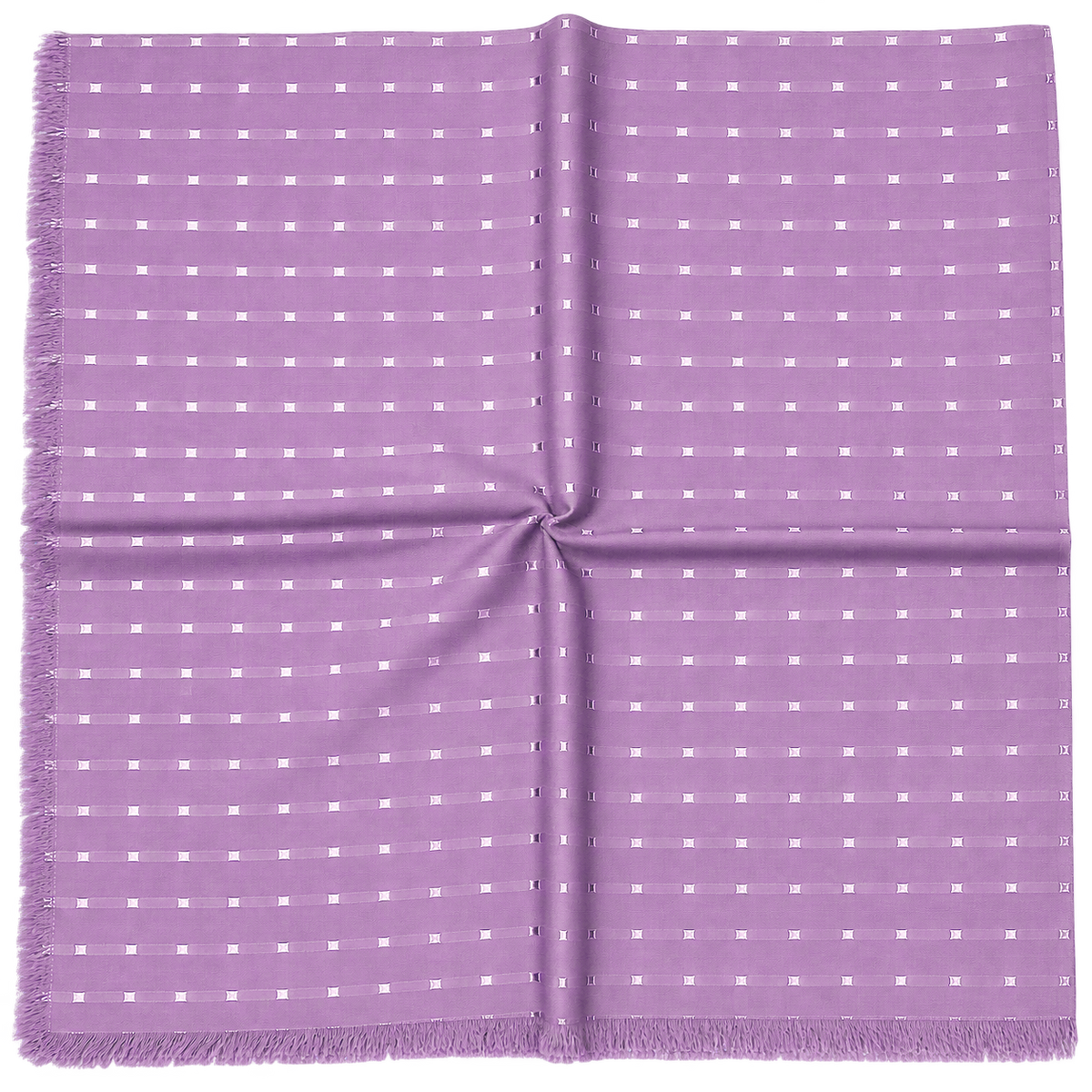 Square Scarf Satin Square Embroidery - Lavender