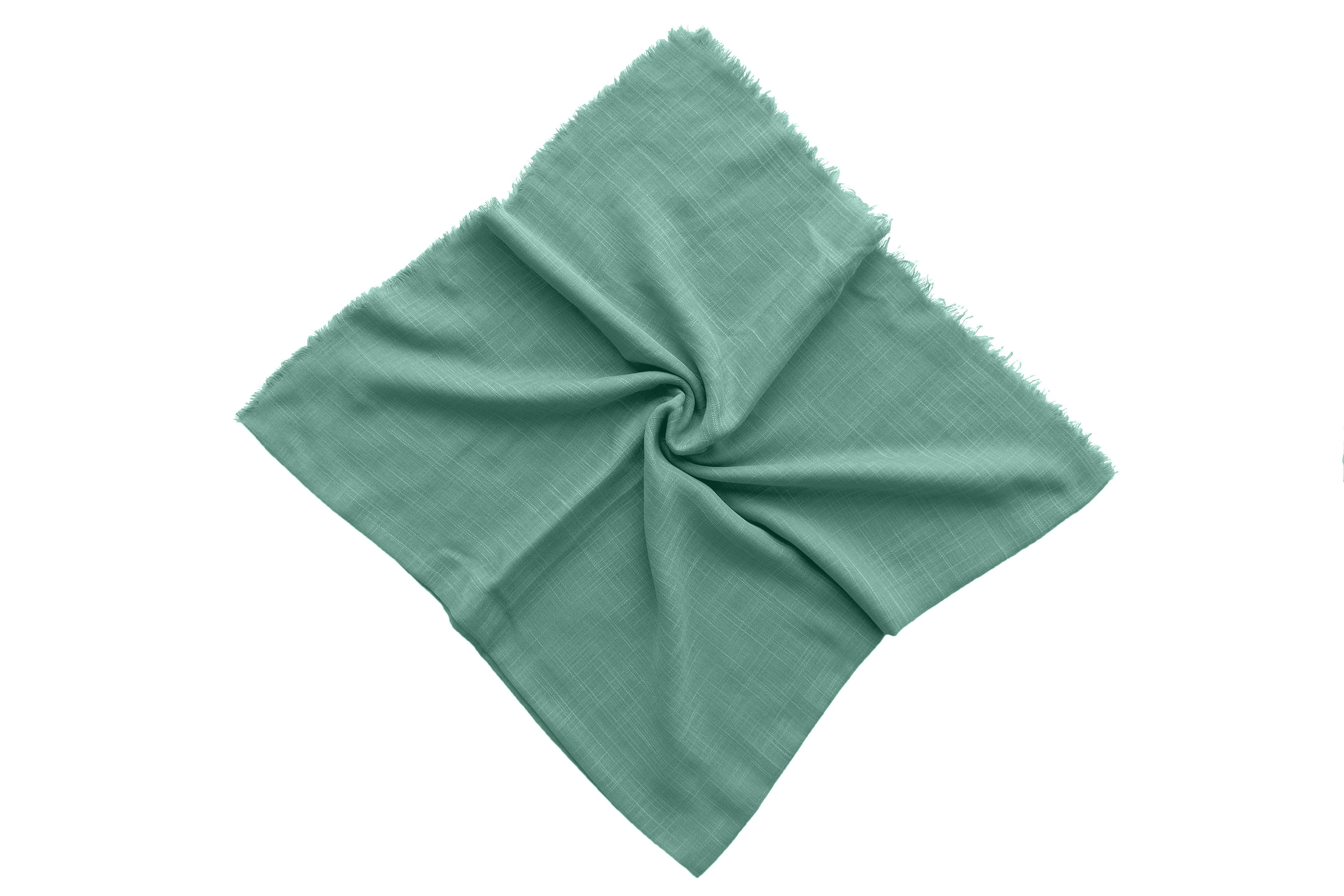 Square Scarf Solid Cotton - Sage Green