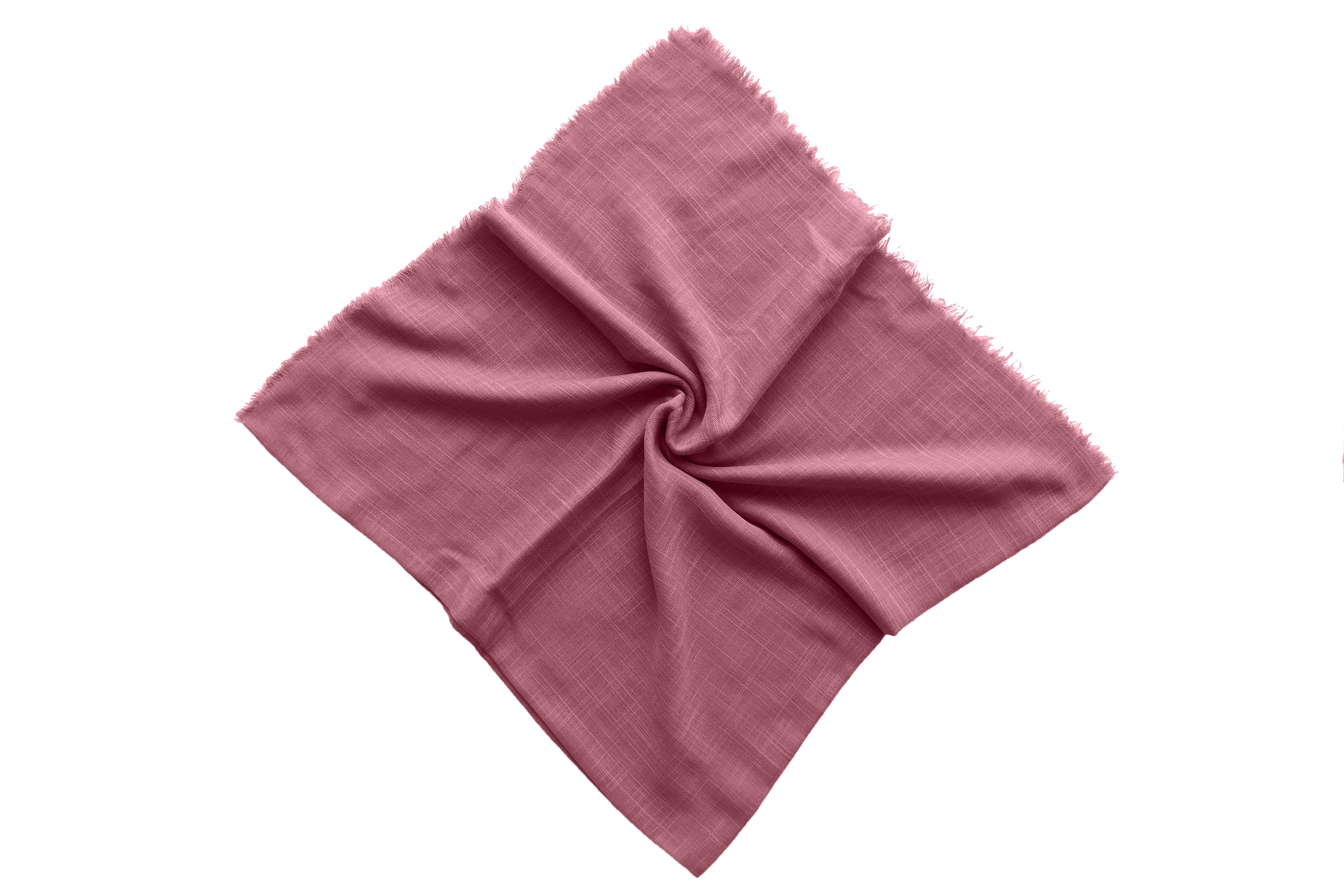 Square Scarf Solid Cottton - Rose Mauve