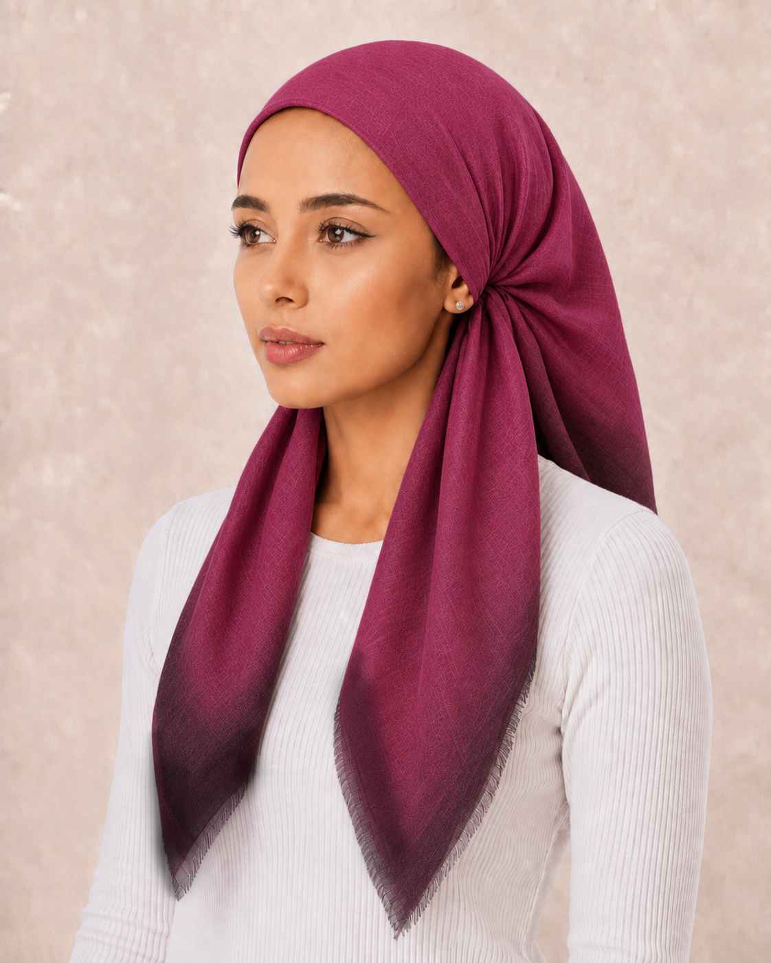 PreTie Dark Gradient Border - Berry Pink