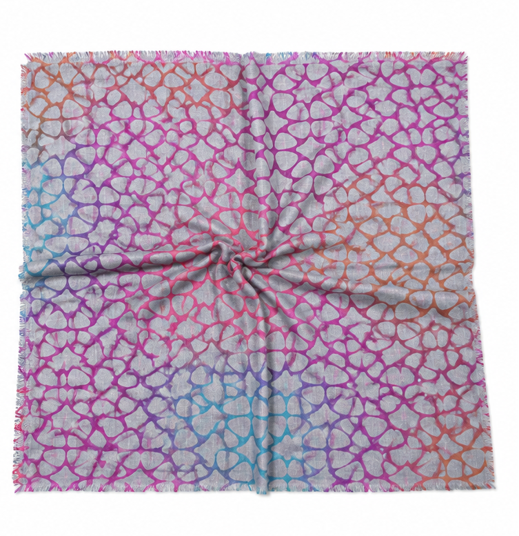 Square Scarf Cross Links - Sunshine Sorbet