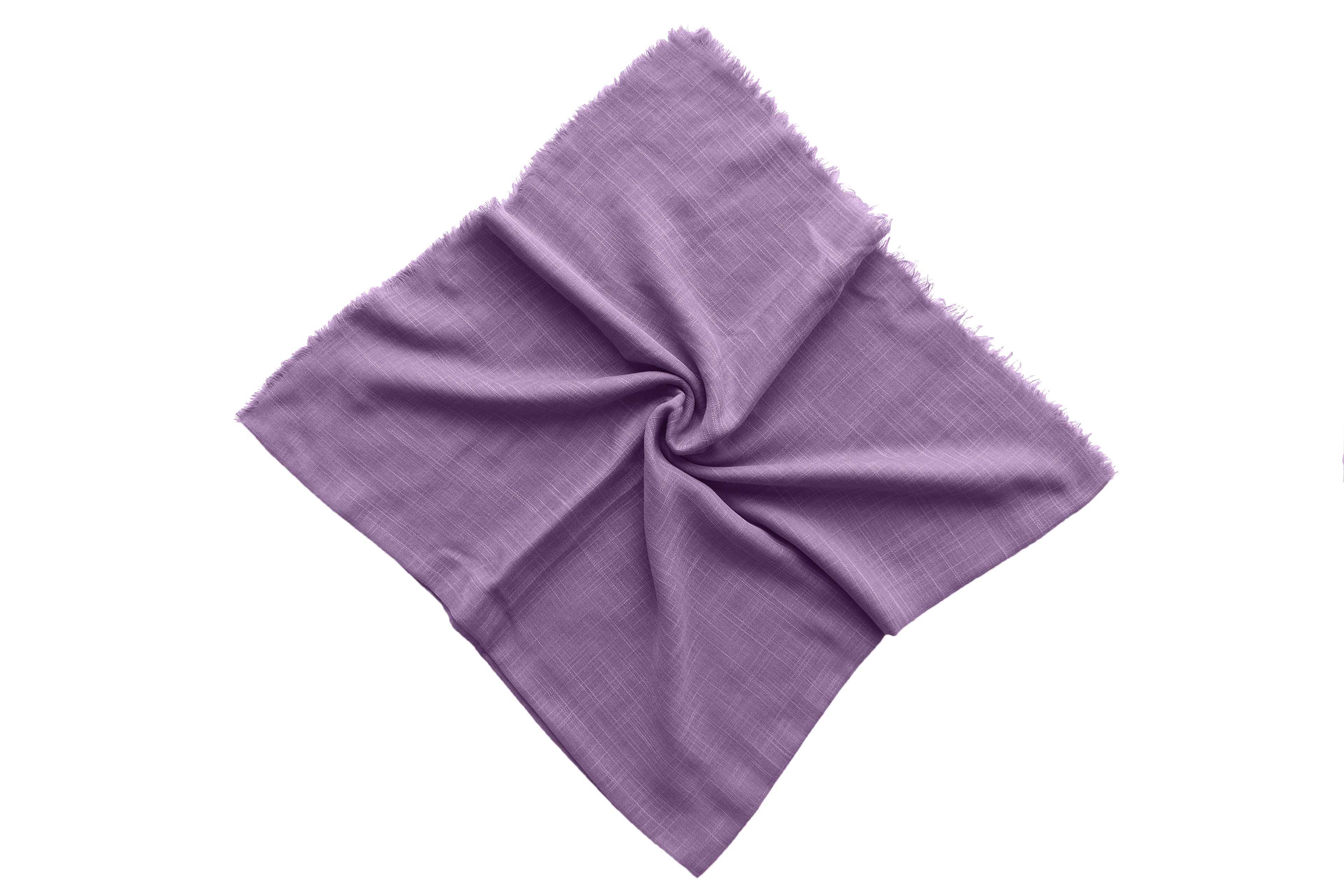 Square Scarf Solid Cotton - Light Violet