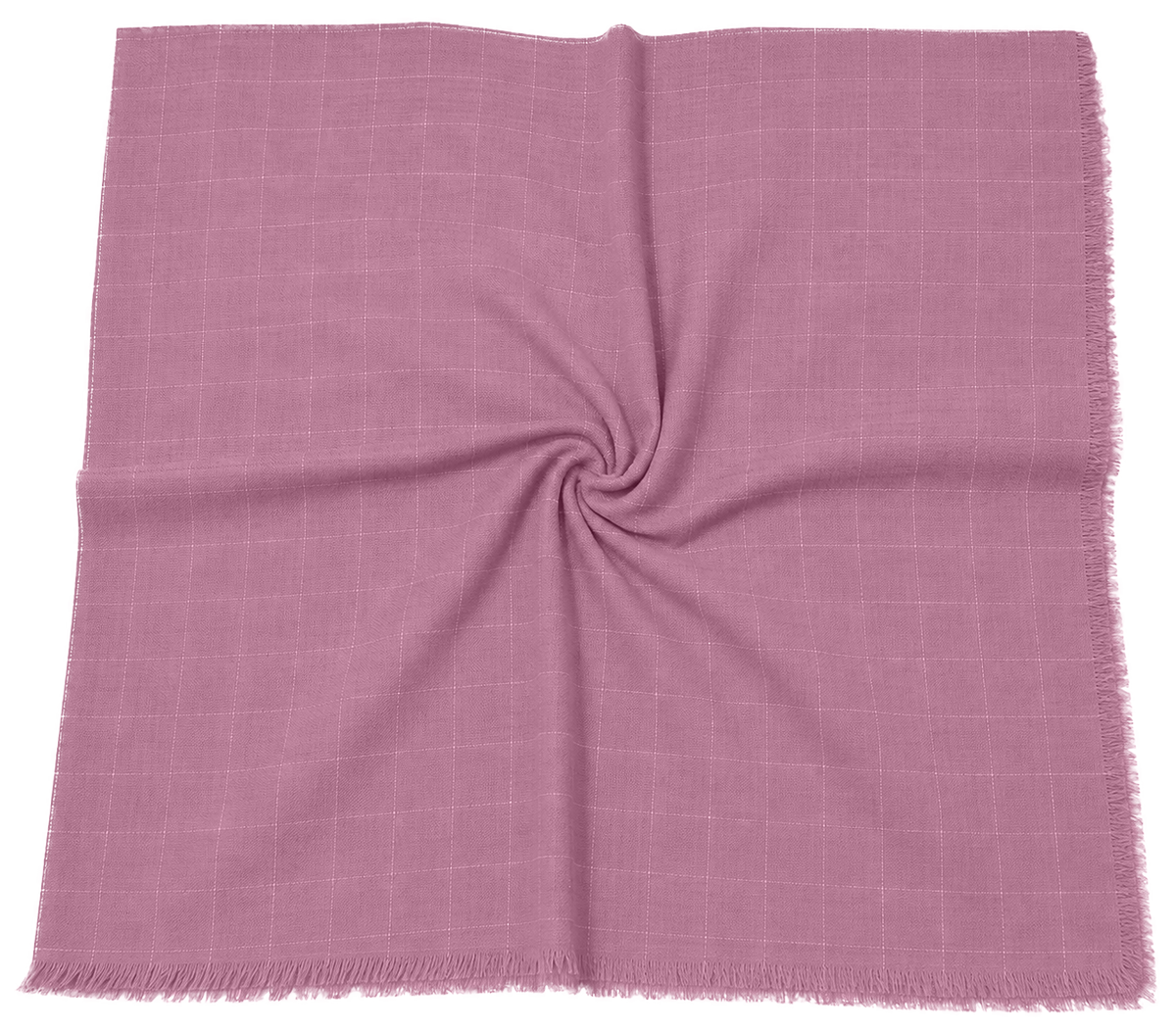 Square Scarf Grid Texture - Mauve